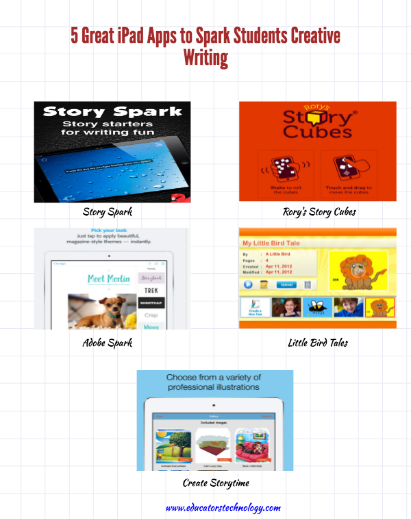 ipad apps to spark students creative writing 