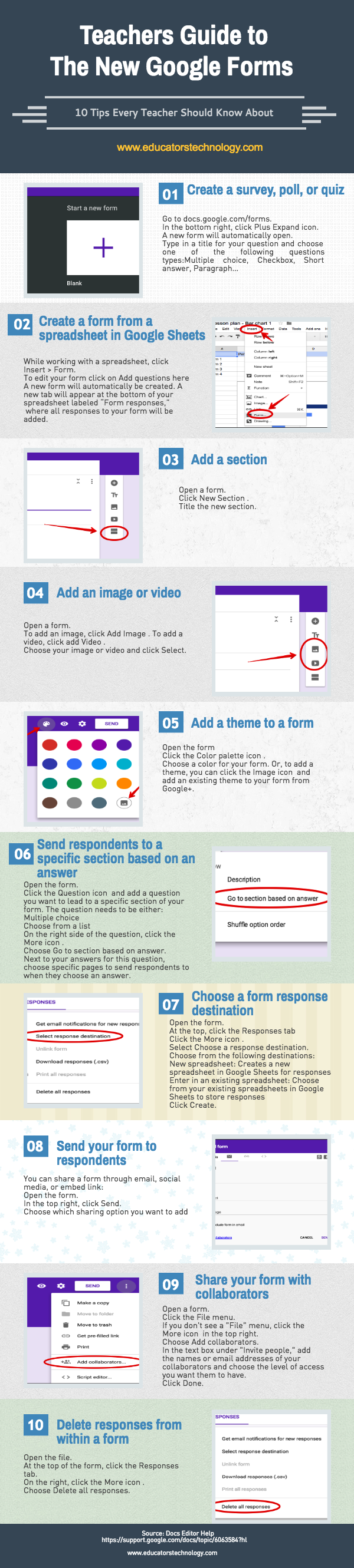 Teachers Visual Guide to The New Google Forms