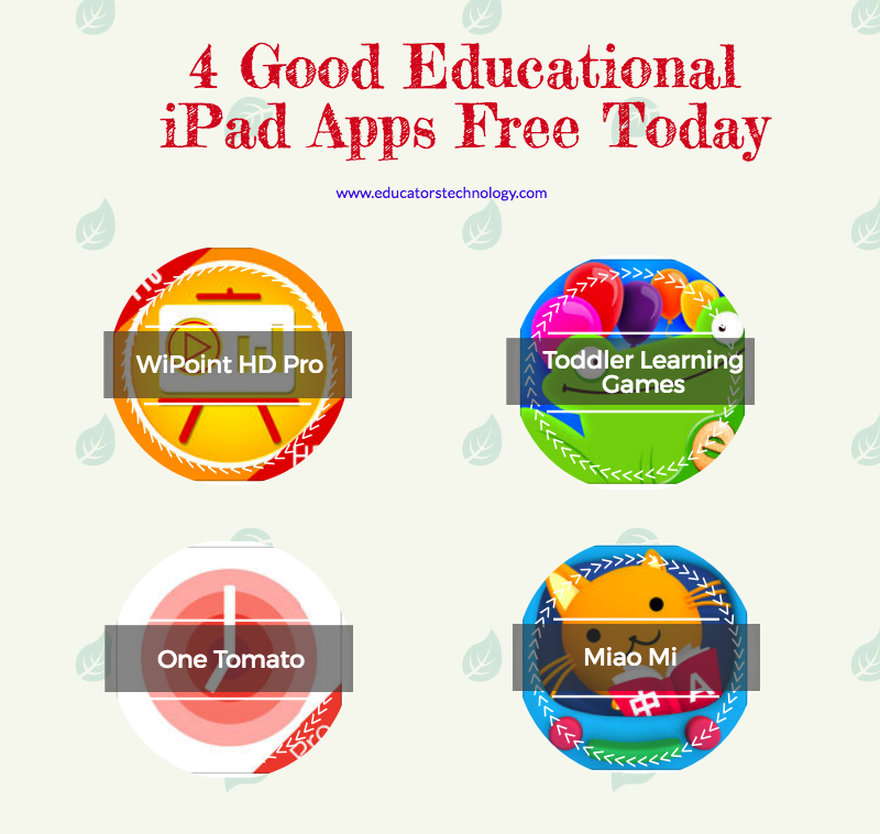  Here are v skilful educational iPad apps that are gratuitous today Learn And Watch 4 Good Educational iPad Apps Free Today
