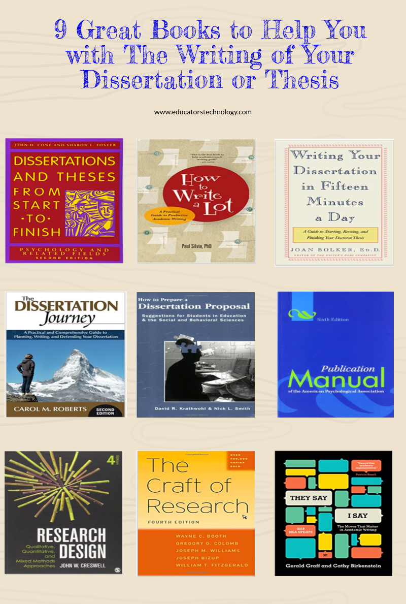 9 Great Books to Help You with The Writing of Your Dissertation or Thesis