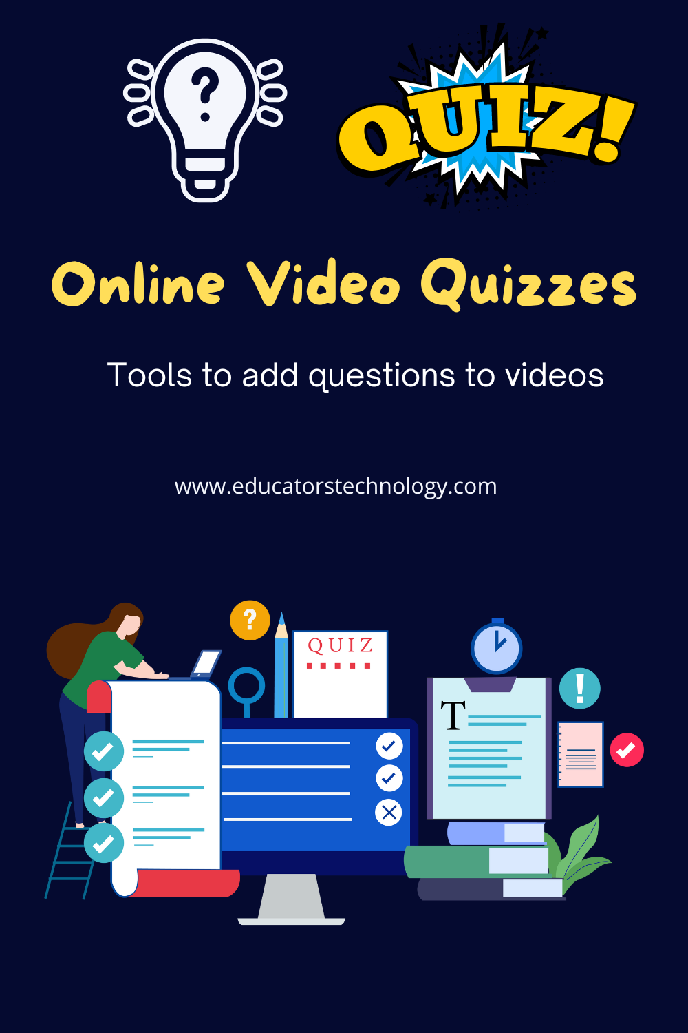 Online video quizzes