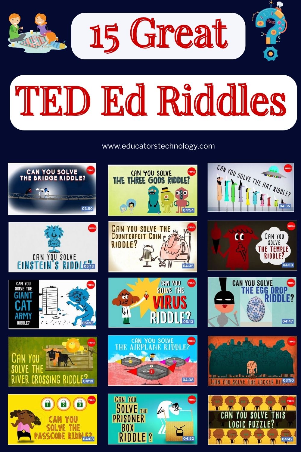 15 of The Best TED Ed Riddles to Use with Students in Class