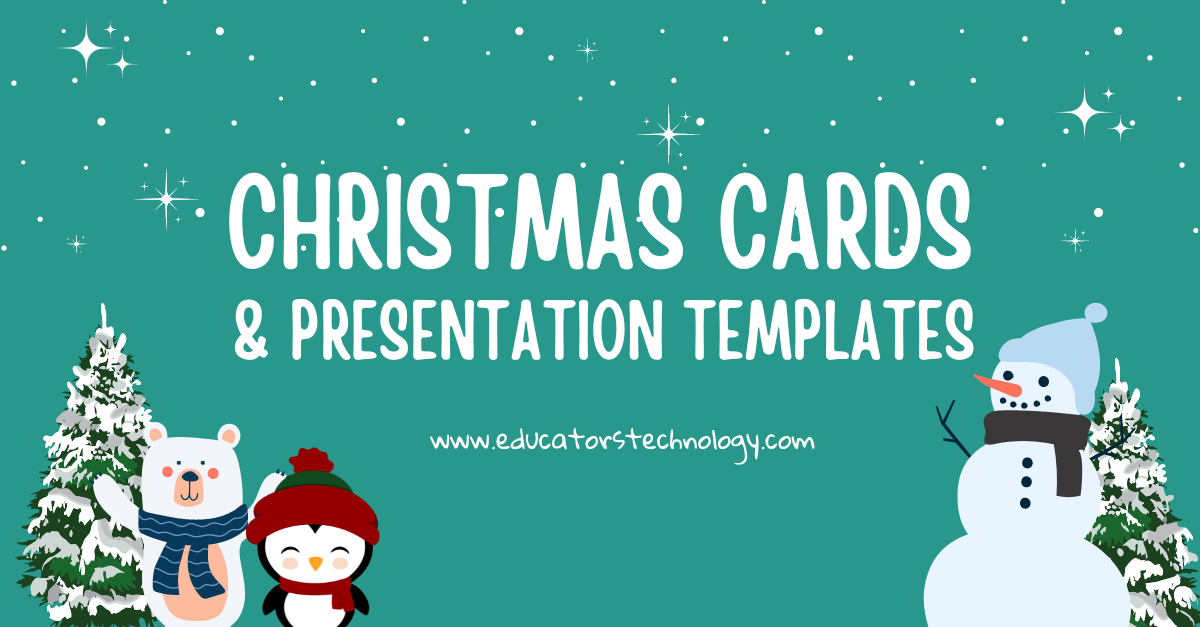 Free Christmas Card Templates and Presentation Slides